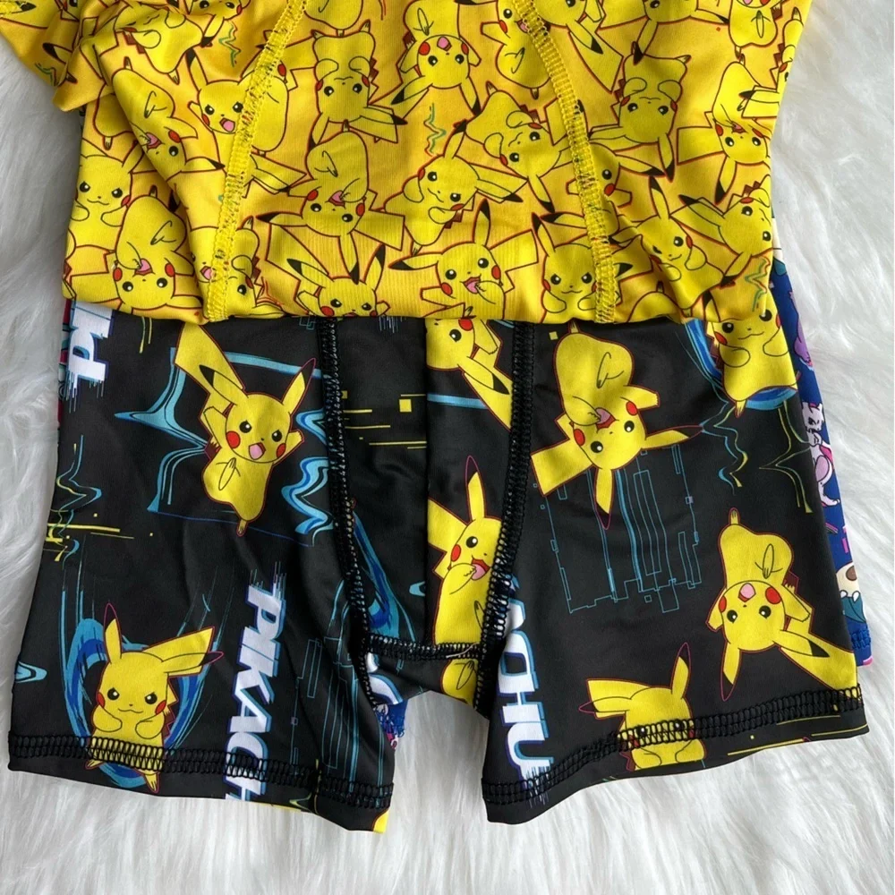 🆕Pokeman Athletic Boxer Briefs Underwear Size 4 Set of 4